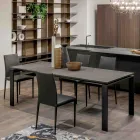 Uitschuifbare tafel 310 cm met laminaatblad en metalen onderstel - Spilla Viadurini