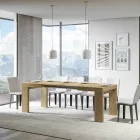Uitschuifbare tafel tot 440 cm in houten microdeeltjes gemaakt in Italië - Boom Viadurini