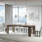 Uitschuifbare tafel tot 440 cm in houten microdeeltjes gemaakt in Italië - Boom Viadurini