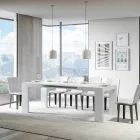 Uitschuifbare tafel tot 440 cm in houten microdeeltjes gemaakt in Italië - Boom Viadurini