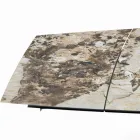 Uitschuifbare tonvormige tafel met geïntegreerde verlengstukken Made in Italy - Grotta Viadurini