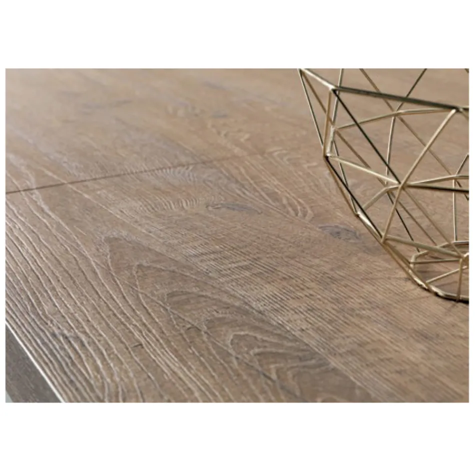 Uitschuifbare tafel met centrale verlenging in laminaat - Aperol Viadurini