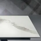 Uitschuifbare tafel met zijverlenging in glaskeramiek - Aperol Viadurini