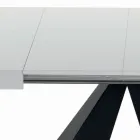Uitschuifbare tafel met centrale opening en vouwrand Made in Italy - Dalmatian Viadurini