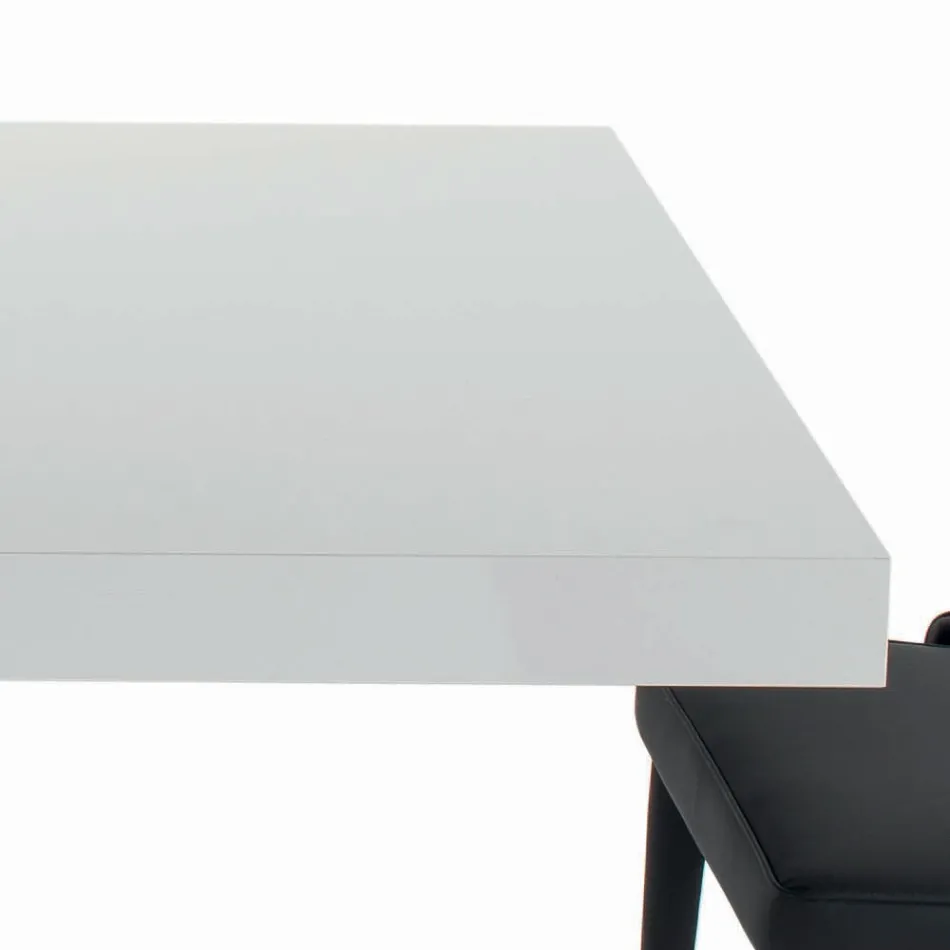 Uitschuifbare tafel met centrale opening en vouwrand Made in Italy - Dalmatian Viadurini