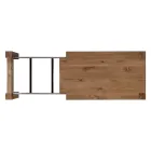 Uitschuifbare tafel met gefineerde poten en blad Made in Italy - Tash Viadurini