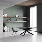 Uitschuifbare tafel met S70-poten Made in Italy - Sagi Viadurini