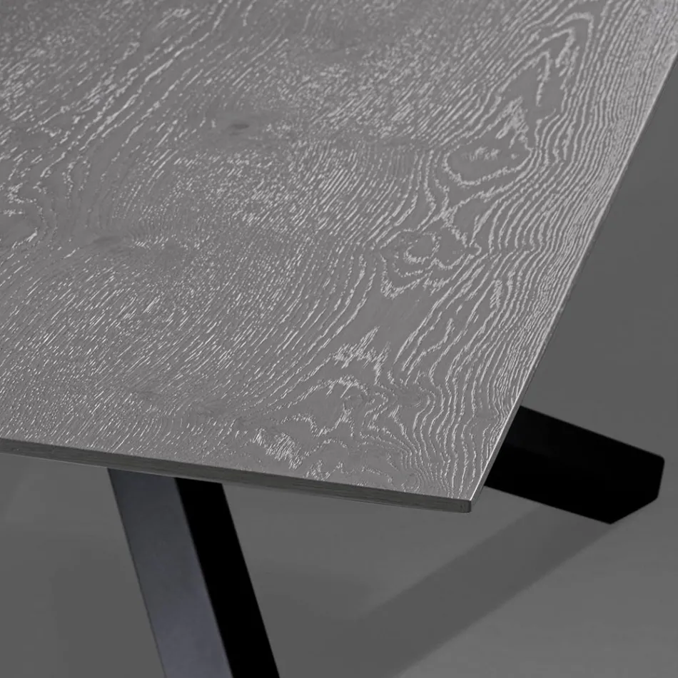 Uitschuifbare tafel met S70-poten Made in Italy - Sagi Viadurini