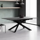 Uitschuifbare tafel met S70-poten Made in Italy - Sagi Viadurini