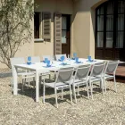 Uitschuifbare tafel met schuifpoten en aluminium lattenbodem - Supernova Viadurini