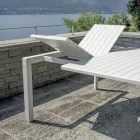 Uitschuifbare tafel met schuifpoten en aluminium lattenbodem - Supernova Viadurini