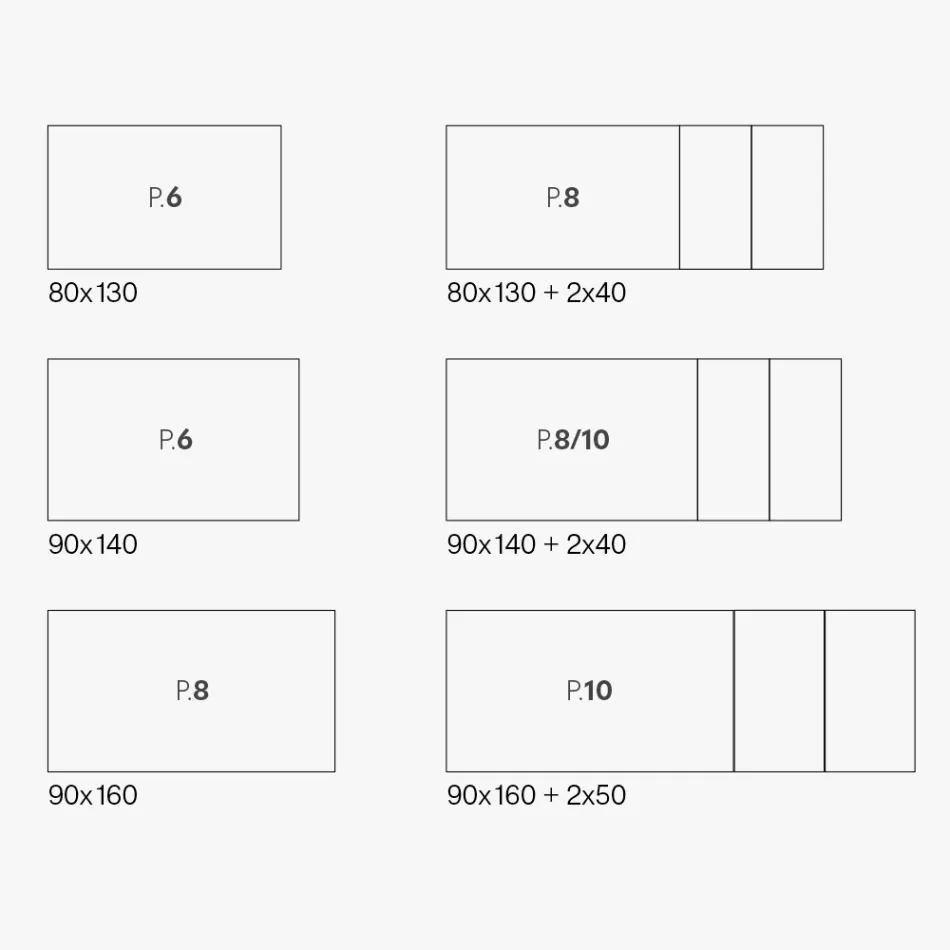 Uitschuifbare tafel met melamineblad en metalen onderstel - Ariel Viadurini