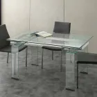 Uitbreiding van tafel met gehard glas Lord Viadurini