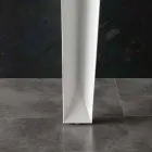 Tafel met top gehard glas Baltimore modern Viadurini