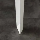 Tafel met top gehard glas Baltimore modern Viadurini