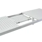 Uitschuifbare tuintafel in aluminium met lattenbodem - Passport Viadurini