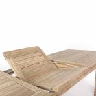 Uitschuifbare houten tuintafel 8 personen Design Homemotion - Gismondo Viadurini