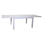 Uitschuifbare tuintafel volledig gemaakt van aluminium - blad Viadurini