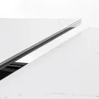 Uitschuifbare eettafel 240 cm glas en keramiek blad - Barone Viadurini