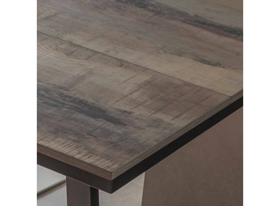 Uitschuifbare eettafel in hout en metaal tot 280 cm - Gallotto Viadurini