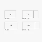 Uitschuifbare woonkamertafel in melamine Made in Italy - Ondine Viadurini