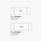 Uitschuifbare woonkamertafel van metaal en glaskeramiek Made in Italy - Meluso Viadurini