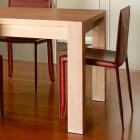 Uitschuifbare designtafel in eikenhout, L160 / 260xP90cm, Jacob Viadurini