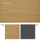 Design uitschuifbare tafel met Daryl eiken blad, gemaakt in Italië Viadurini