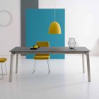 Uitschuifbare designtafel, gemaakt in Italië in aluminium - Arnara Viadurini