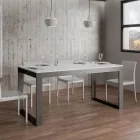 Uitschuifbare tafel met modern design in melaminehout - Badesi Viadurini