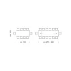 Uitschuifbare tafel tot 14 zitplaatsen in gefineerd hout Made in Italy - Grotta Viadurini