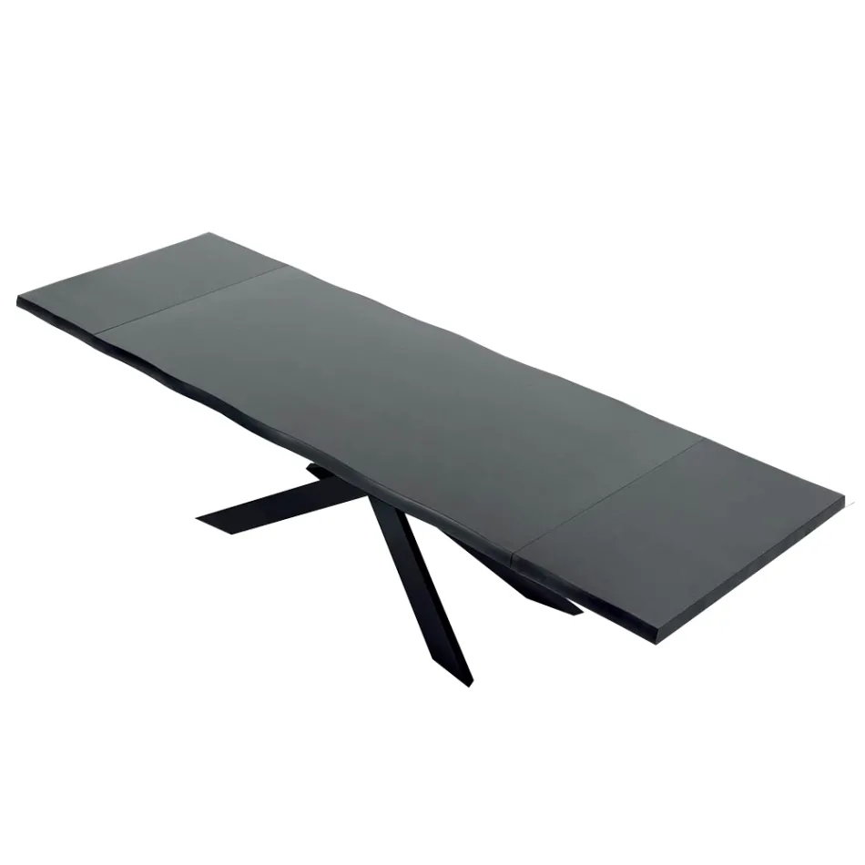 Uitschuifbare tafel tot 14 zitplaatsen in gefineerd hout Made in Italy - Grotta Viadurini