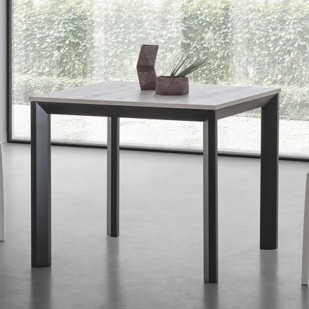 Uitschuifbare vierkante tafel tot 232 cm in HPL Made in Italy - Filiberto Viadurini