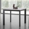 Uitschuifbare tafel tot 232 cm vierkant in HPL Made in Italy - Filiberto
