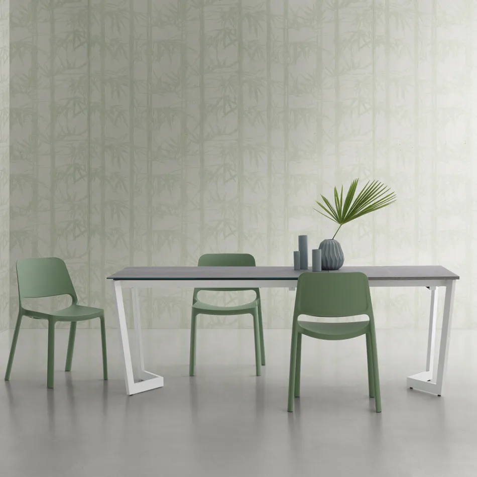 Uitschuifbare tafel tot 238 cm met laminaatblad Made in Italy - Pablito Viadurini