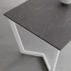 Uitschuifbare tafel tot 238 cm in metaal en Hpl Made in Italy - Pablito Viadurini