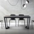 Uitschuifbare tafel tot 238 cm metaal en gekleurd Hpl Made in Italy - Pablito