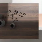 Uitschuifbare tafel tot 238 cm Moka metaal en Hpl Made in Italy - Pablito Viadurini