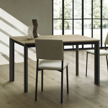 Uitschuifbare tafel tot 240 cm in aluminium en Hpl Made in Italy - Filiberto Viadurini