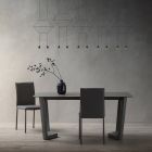 Uitschuifbare tafel tot 300 cm in gestratificeerde Fenix gemaakt in Italië - Bastiano Viadurini