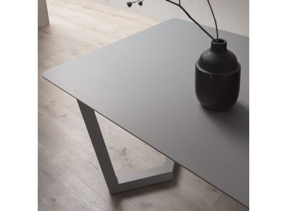 Uitschuifbare tafel tot 300 cm in gestratificeerde Fenix gemaakt in Italië - Bastiano Viadurini