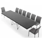 Uitschuifbare tafel tot 300 cm van Made in Italy gefineerd hout – Ezzellino Viadurini