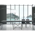 Uitschuifbare tafel tot 300 cm van Made in Italy gefineerd hout – Ezzellino Viadurini