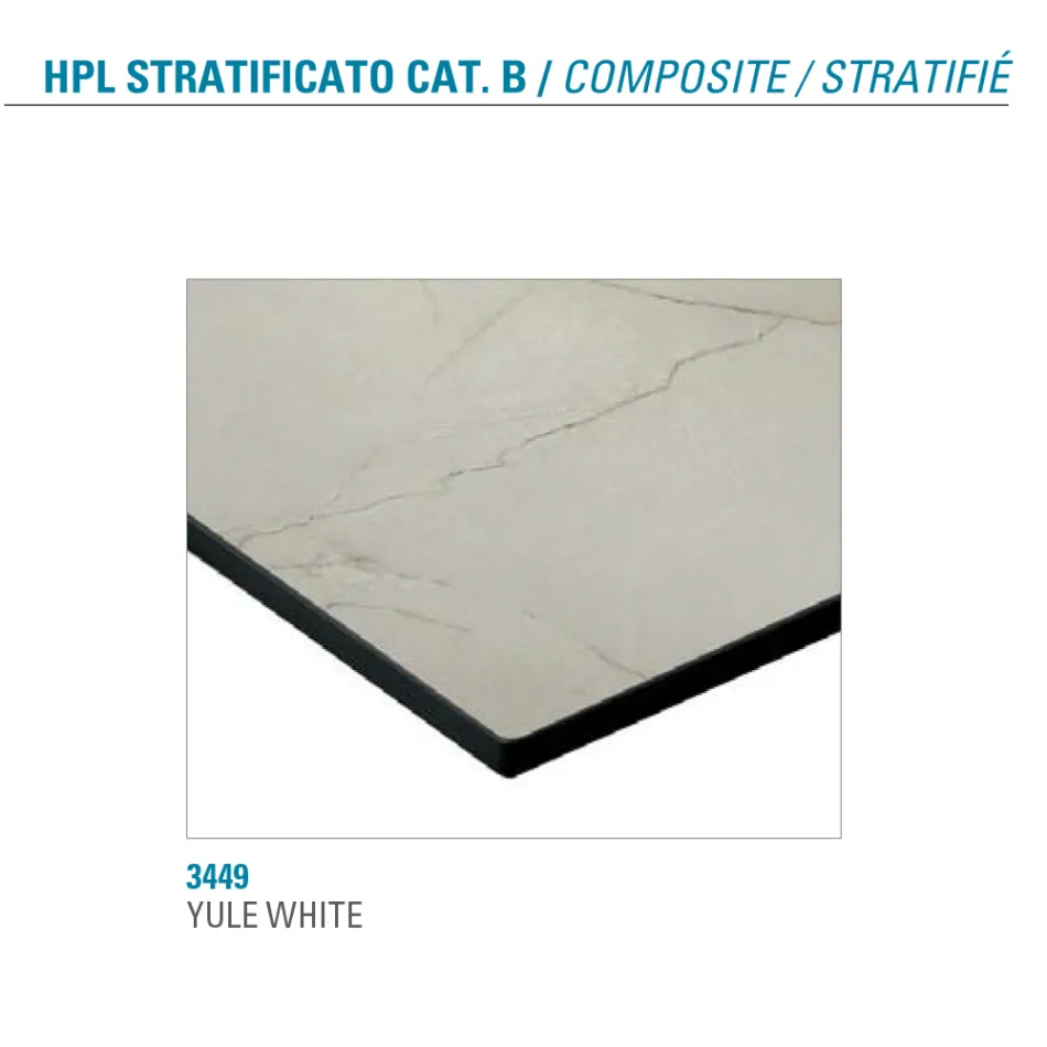 Uitschuifbare tafel tot 300 cm gelamineerd HPL blad Made in Italy - Bastiano Viadurini