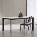 Uitschuifbare tafel tot 334 cm in aluminium en Hpl Made in Italy - Filiberto