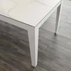 Uitschuifbare tafel tot 380 cm in vitro keramiek en Cagliari-metaal Viadurini