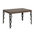 Uitschuifbare tafel tot 4 m in melaminehout en ijzer Made in Italy - Marella