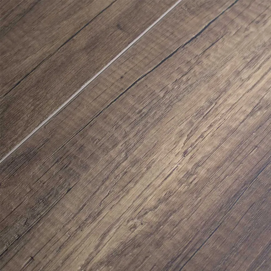 Uitschuifbare tafel tot 4 m in melaminehout en ijzer Made in Italy - Marella Viadurini