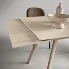 Uitschuifbare tafel tot 180 cm in marmerlook steen en metaal - Numa Viadurini