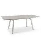 Uitschuifbare tafel tot 200 cm in gesinterde steen met marmereffect - ananas Viadurini